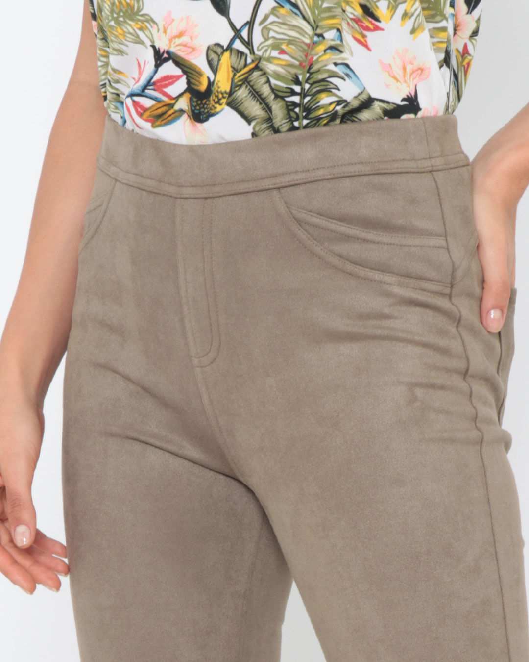 Calca-Feminina-Suede-Verde