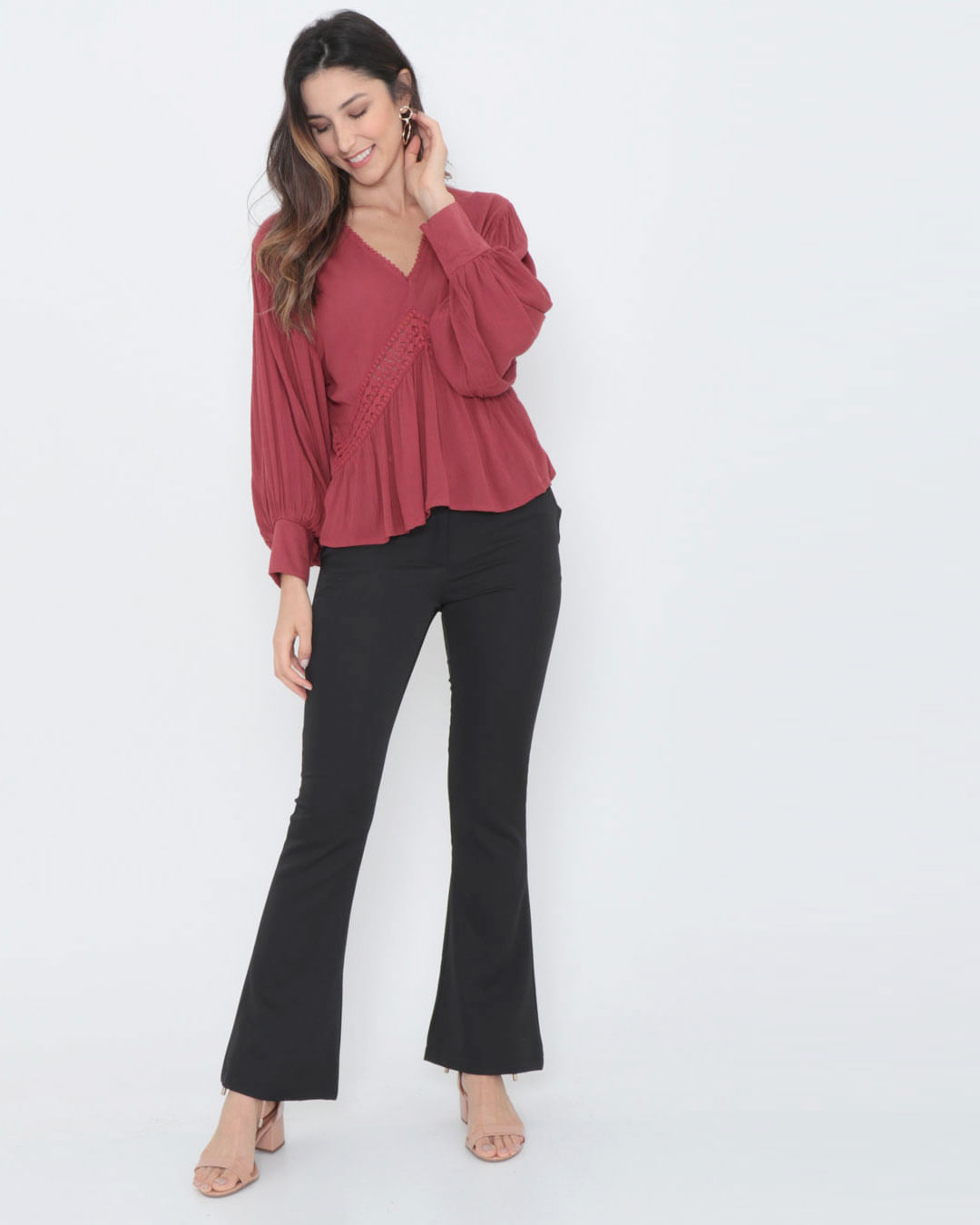 Blusa-Bata-Manga-Longa-Renda-Terracota