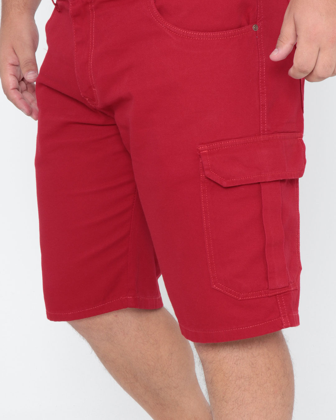 Bermuda-Sarja-Plus-Size-Cargo-Vermelha
