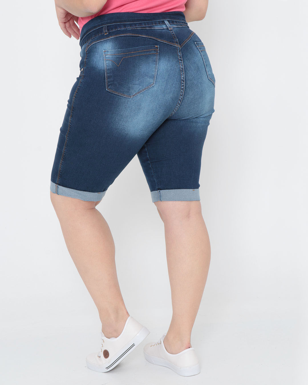 Bermuda-Feminina-Plus-Size-Clochard-Azul