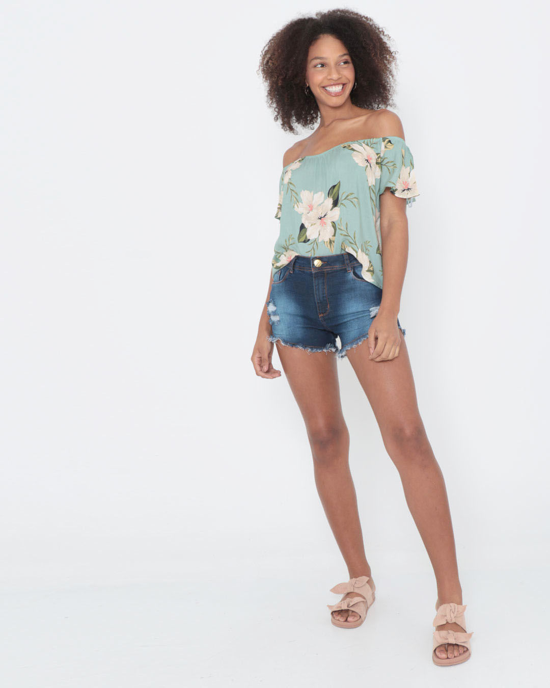 Short-Jeans-Desfiado-Azul-Escuro