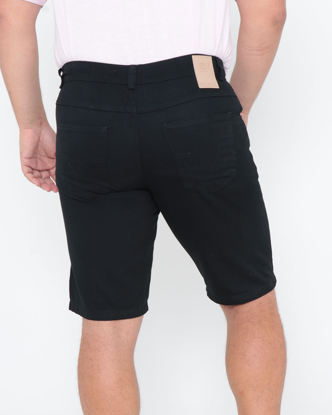 Bermuda-Sarja-Masculina-Plus-Size-Preta