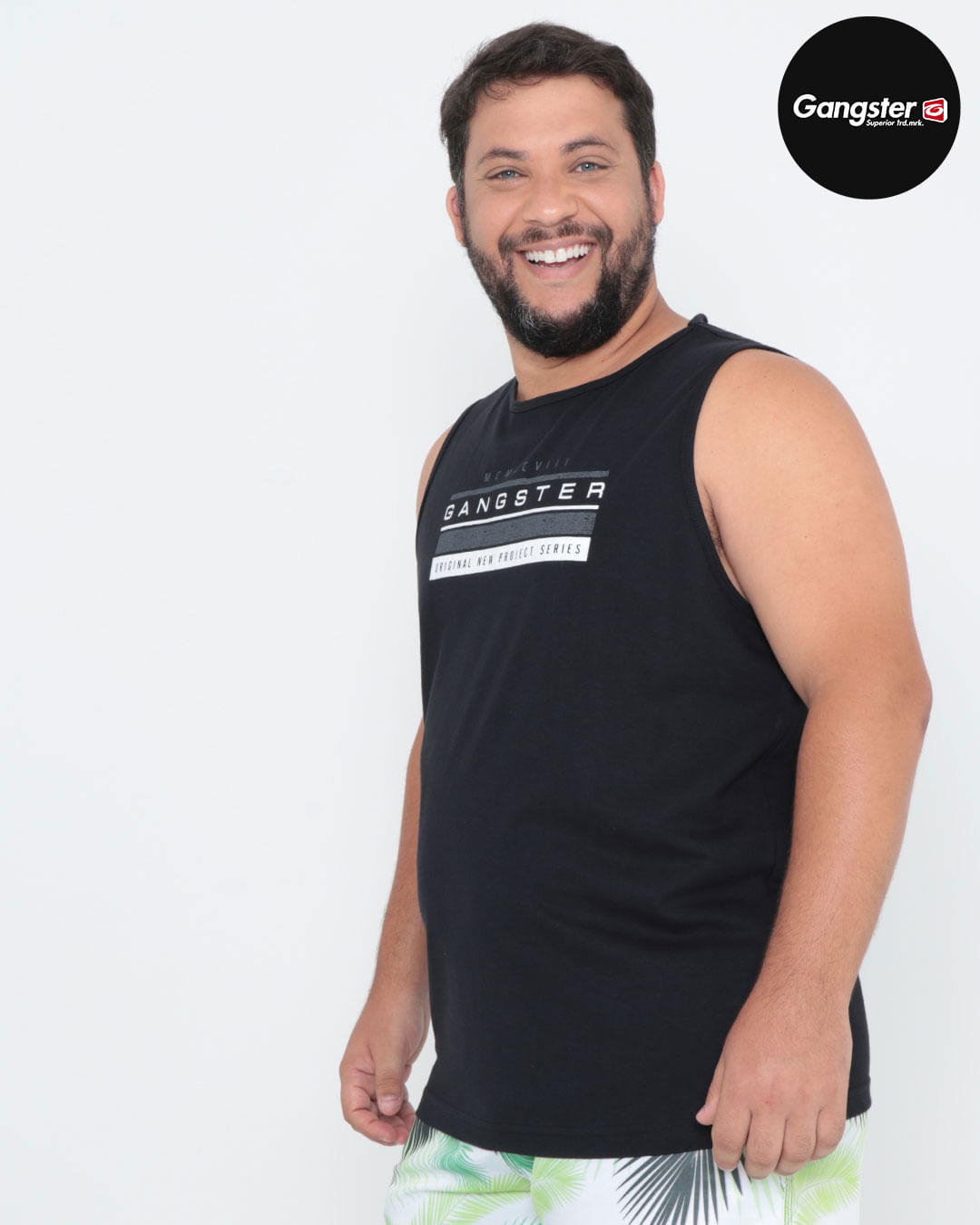 Regata-Masculina-Plus-Size-Gangster-Preta