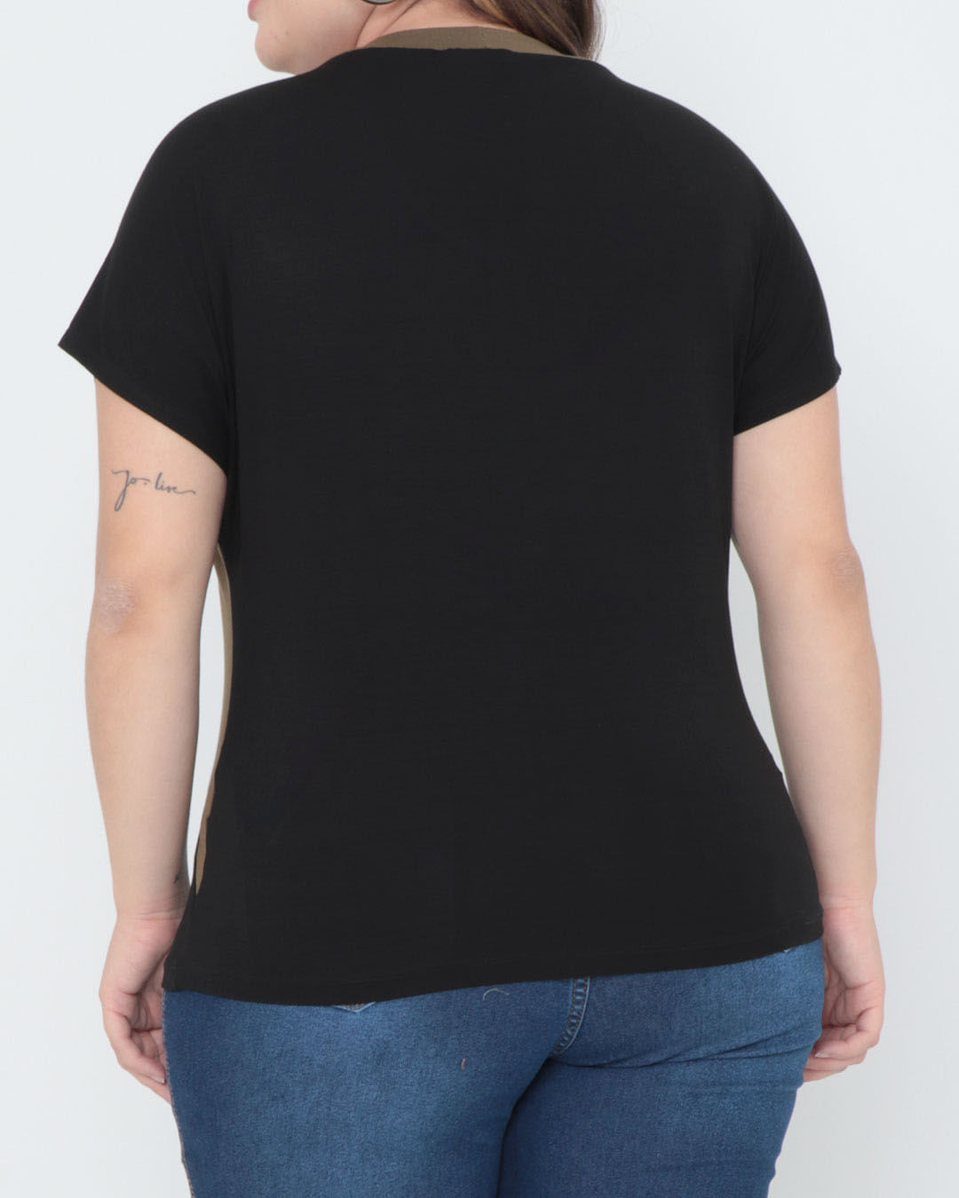 Blusa-Plus-Size-Recortes-Verde-Escuro