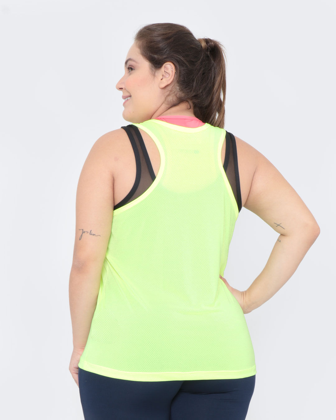 Regata-Feminina-Plus-Size-Nadador-Neon-Verde