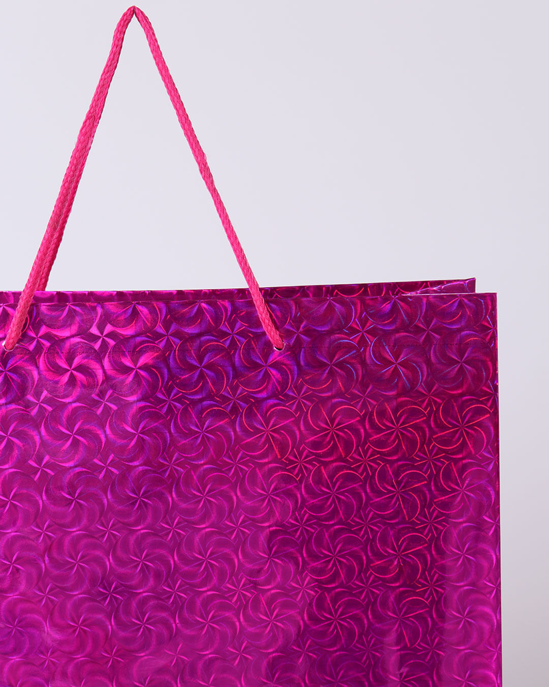 Sacola-para-Presente-Trevos-Holograficos-Rosa