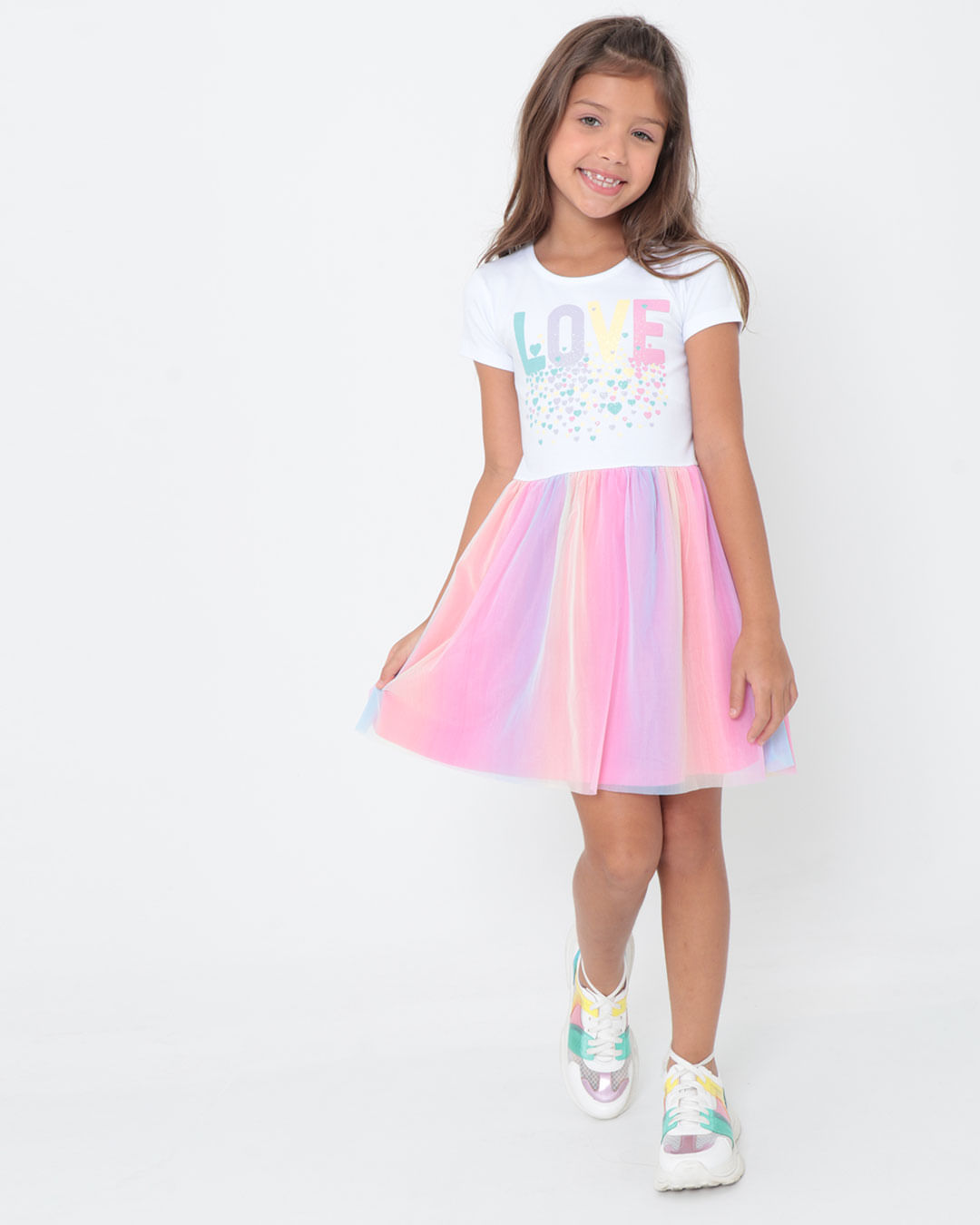 Vestido-Infantil-Com-Tule-Multicor