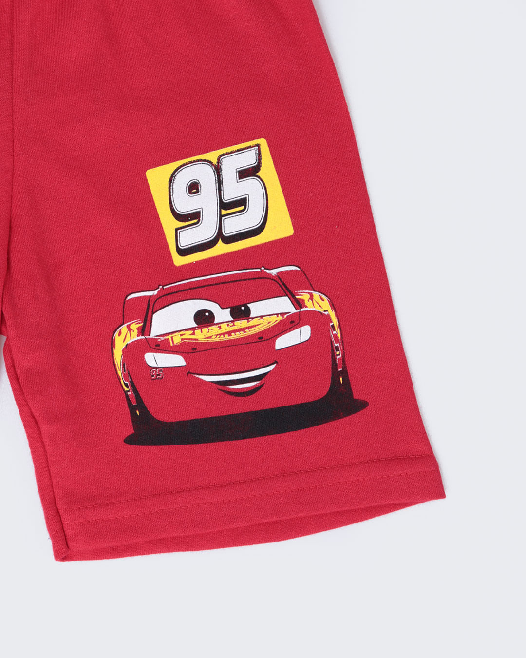 Bermuda-Moletinho-Carros-Disney-Vermelho