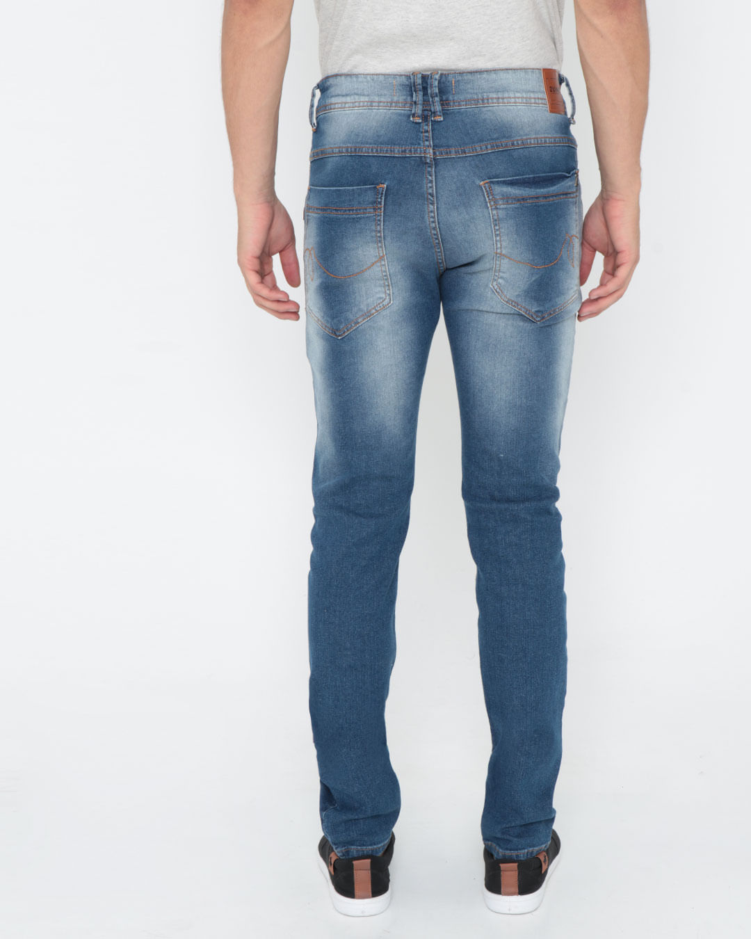 Calca-Jeans-Masculina-Skinny-Destroyed-Azul