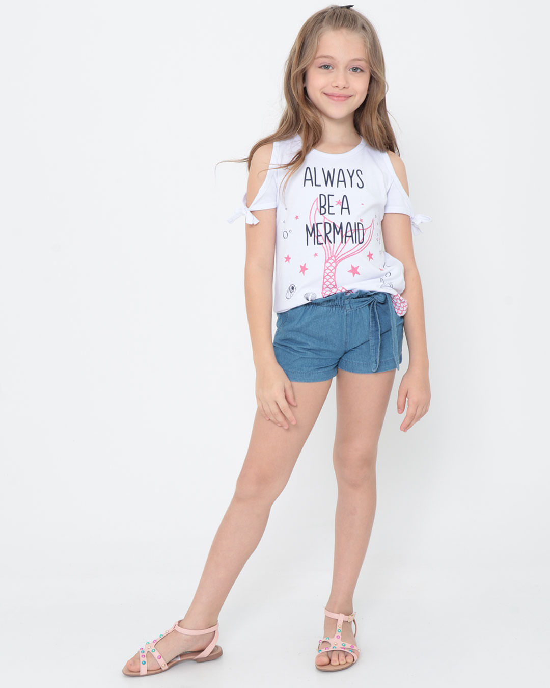 Short-Jeans-Infantil-Clochard-Azul