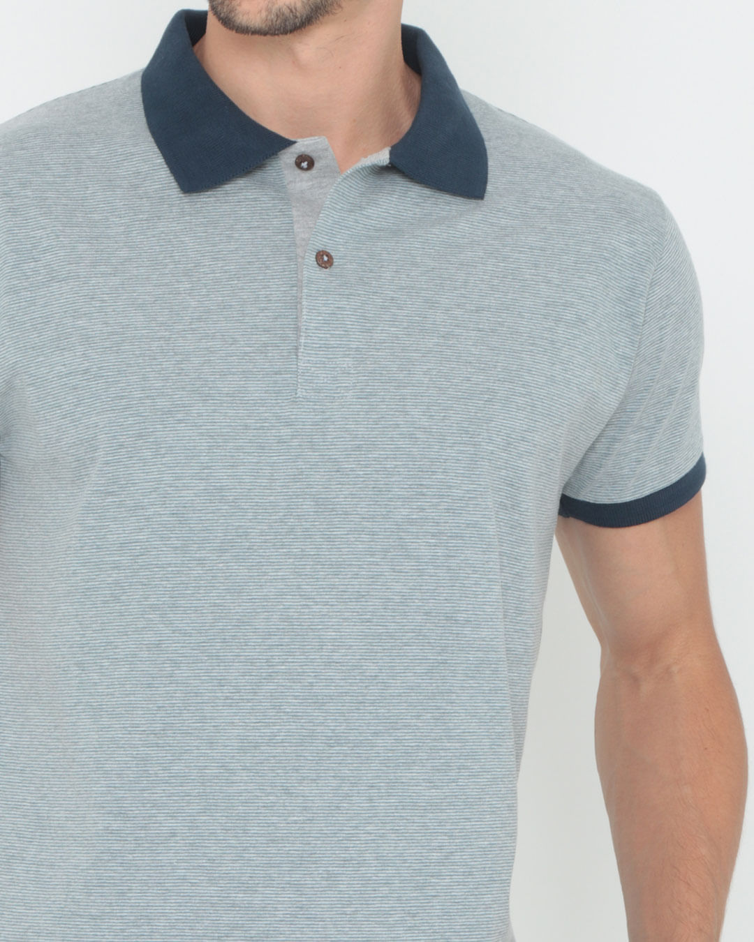 Polo-Masculina-Com-Listras-Verde
