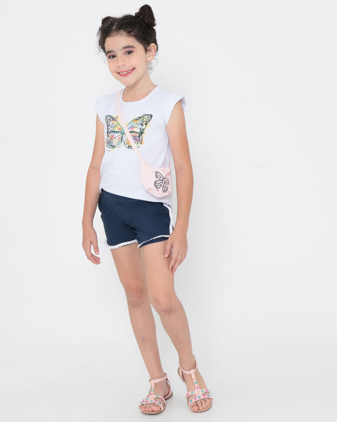 Short-Infantil-Pompom-Azul-Marinho