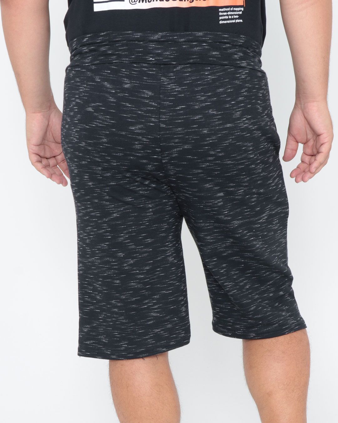 Bermuda-Plus-Size-Moletom-Flame-Preta