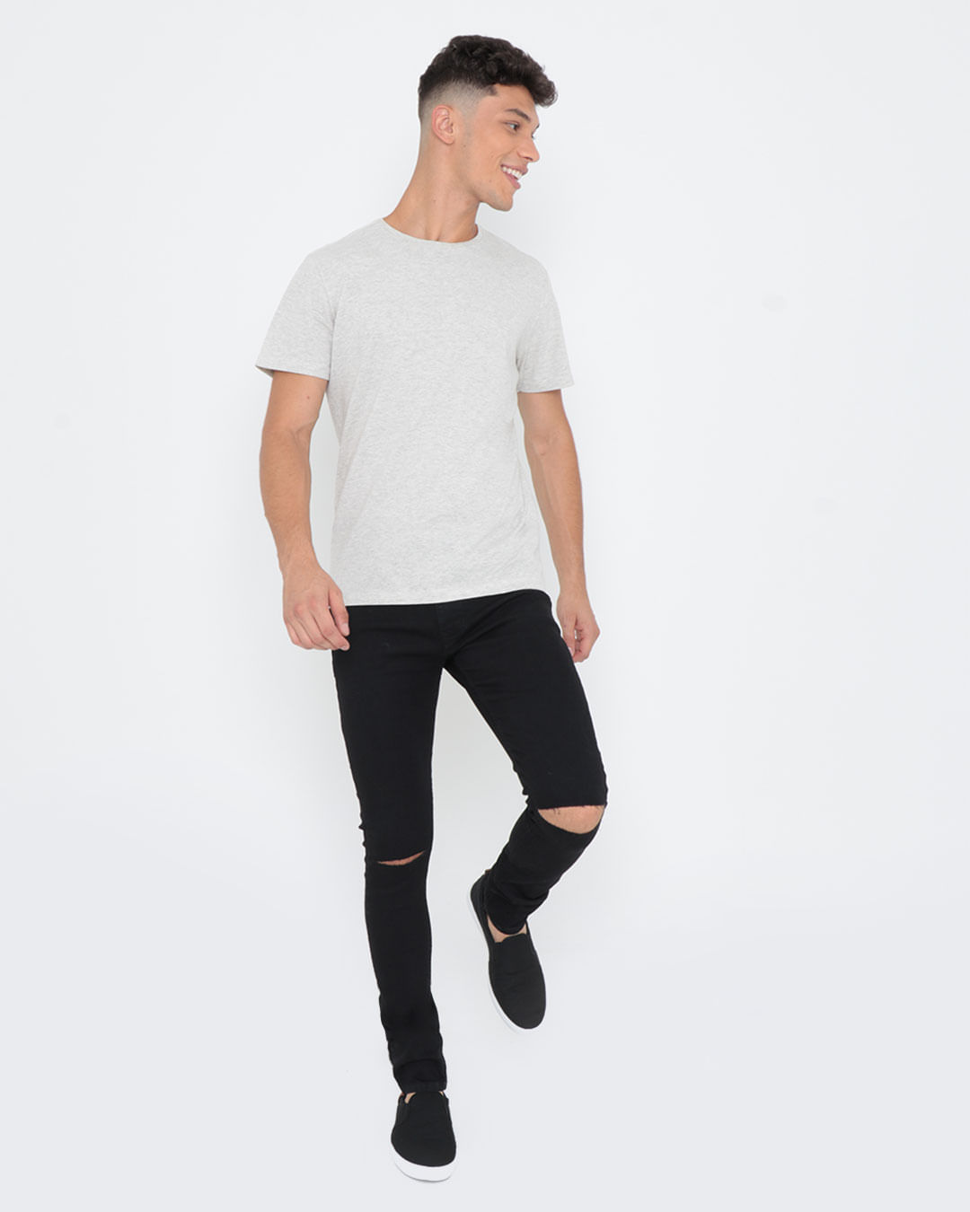 Calca-Jeans-Masculina-Destroyed-Preta