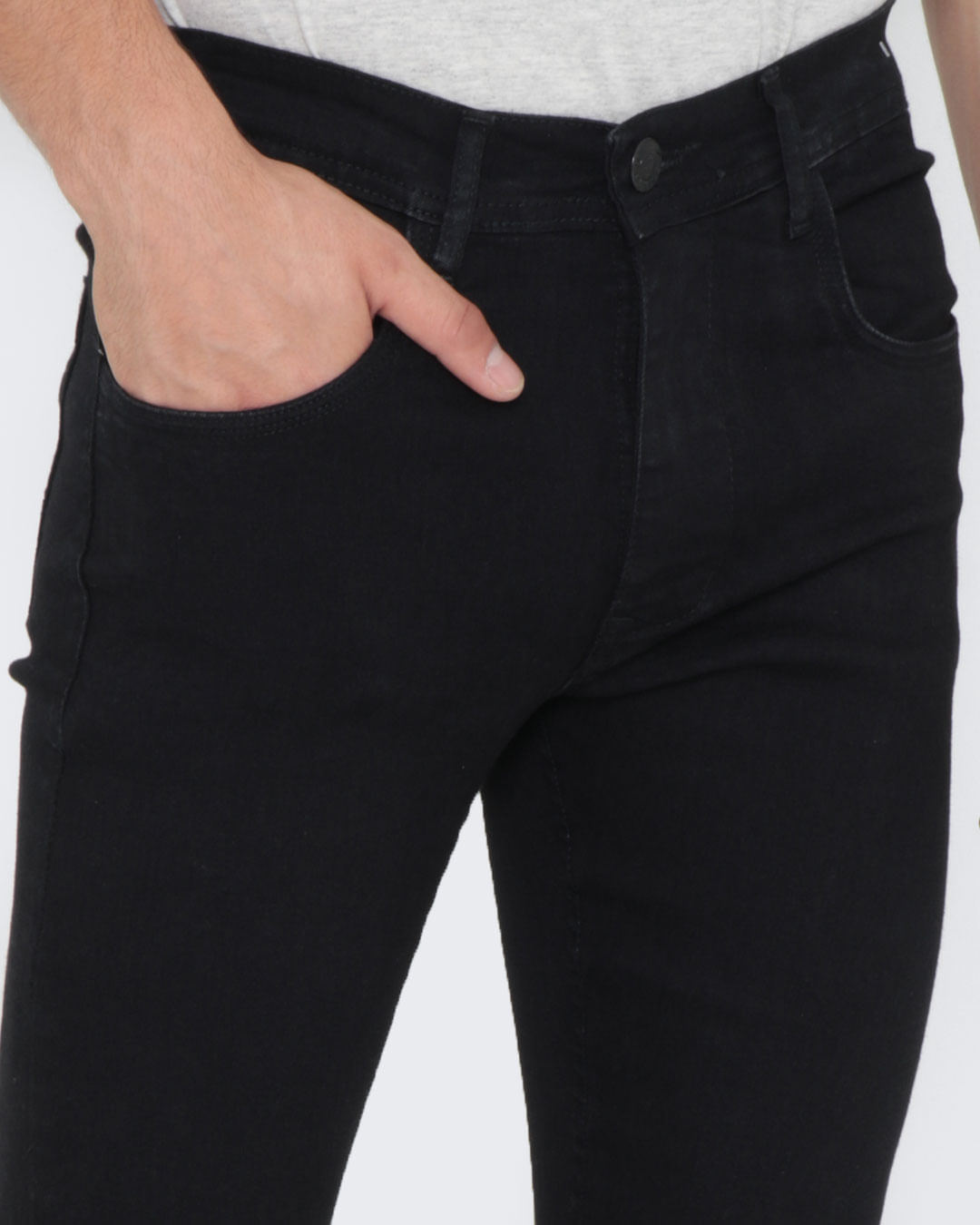 Calca-Jeans-Masculina-Destroyed-Preta