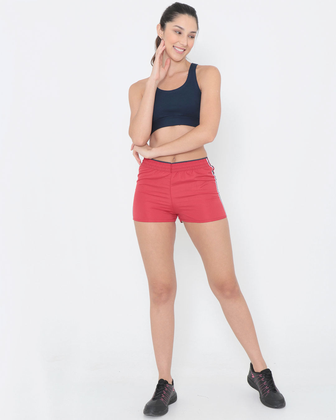 Short-Fitness-Boxer-Basico-Frisos-Vermelho