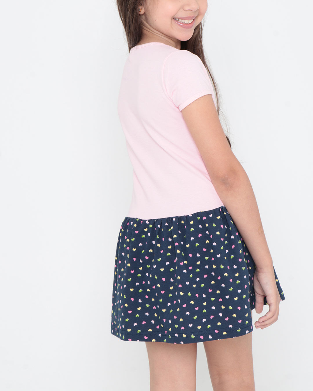 Vestido-Infantil-Coracoes-Evase-Rosa