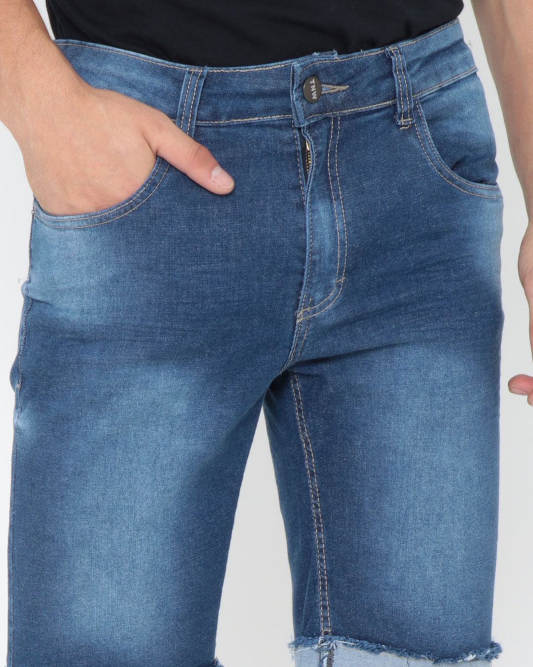 Bermuda-Jeans-Masculina-Barra-Dobrada-Azul