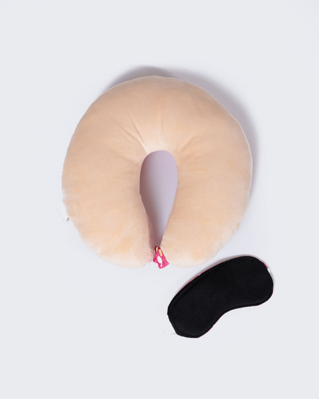 Almofada-de-Pescoco-com-Tapa-Olho-Donuts-Rosa