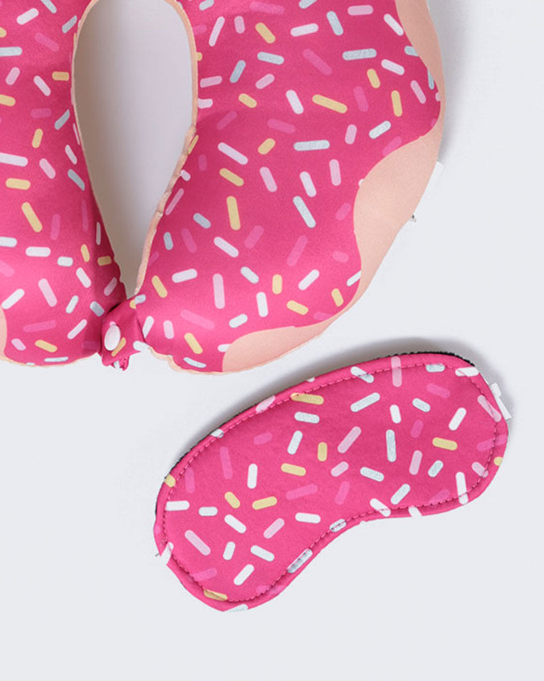 Almofada-de-Pescoco-com-Tapa-Olho-Donuts-Rosa