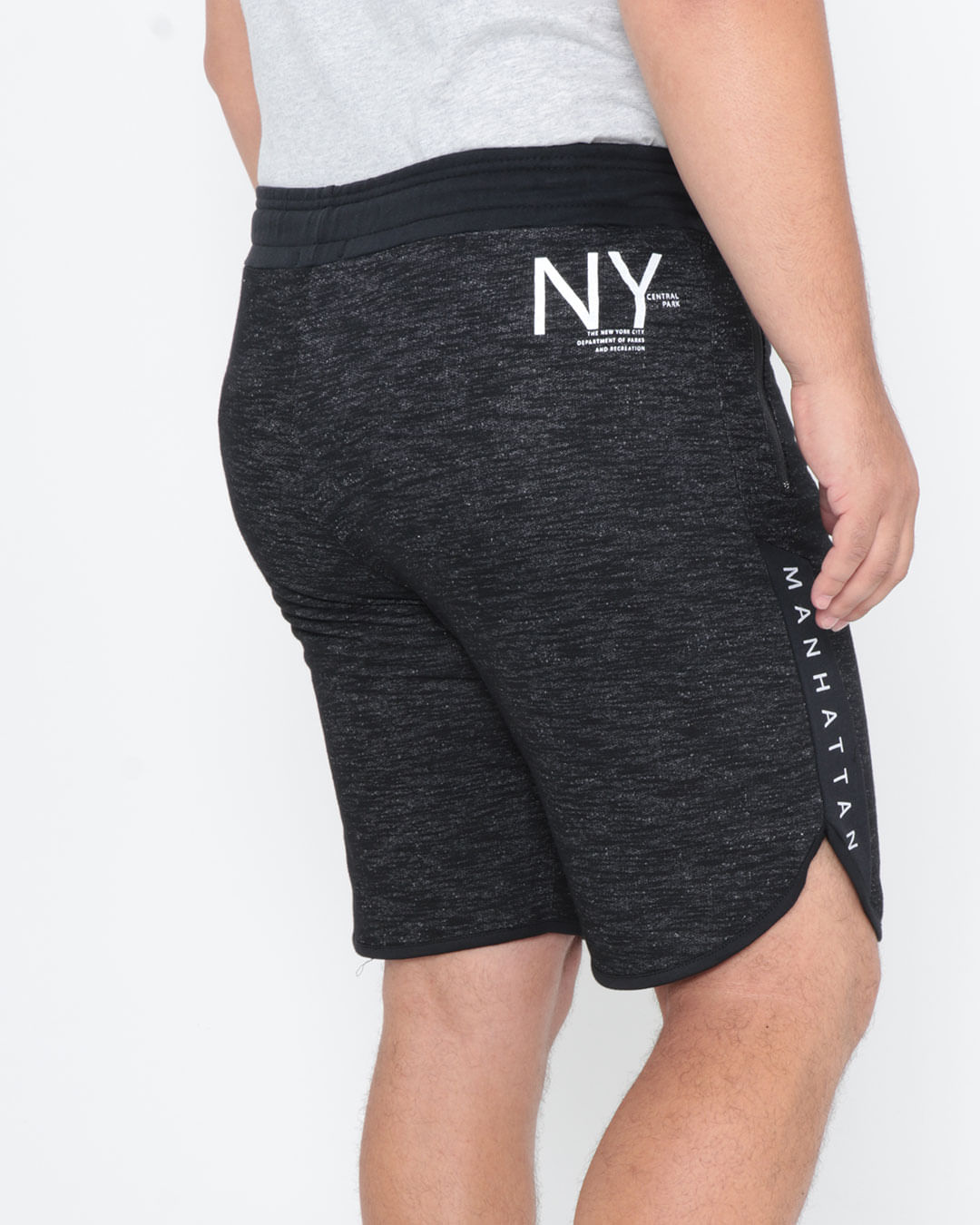 Bermuda-Plus-Size-Moletom-Ny-Preta