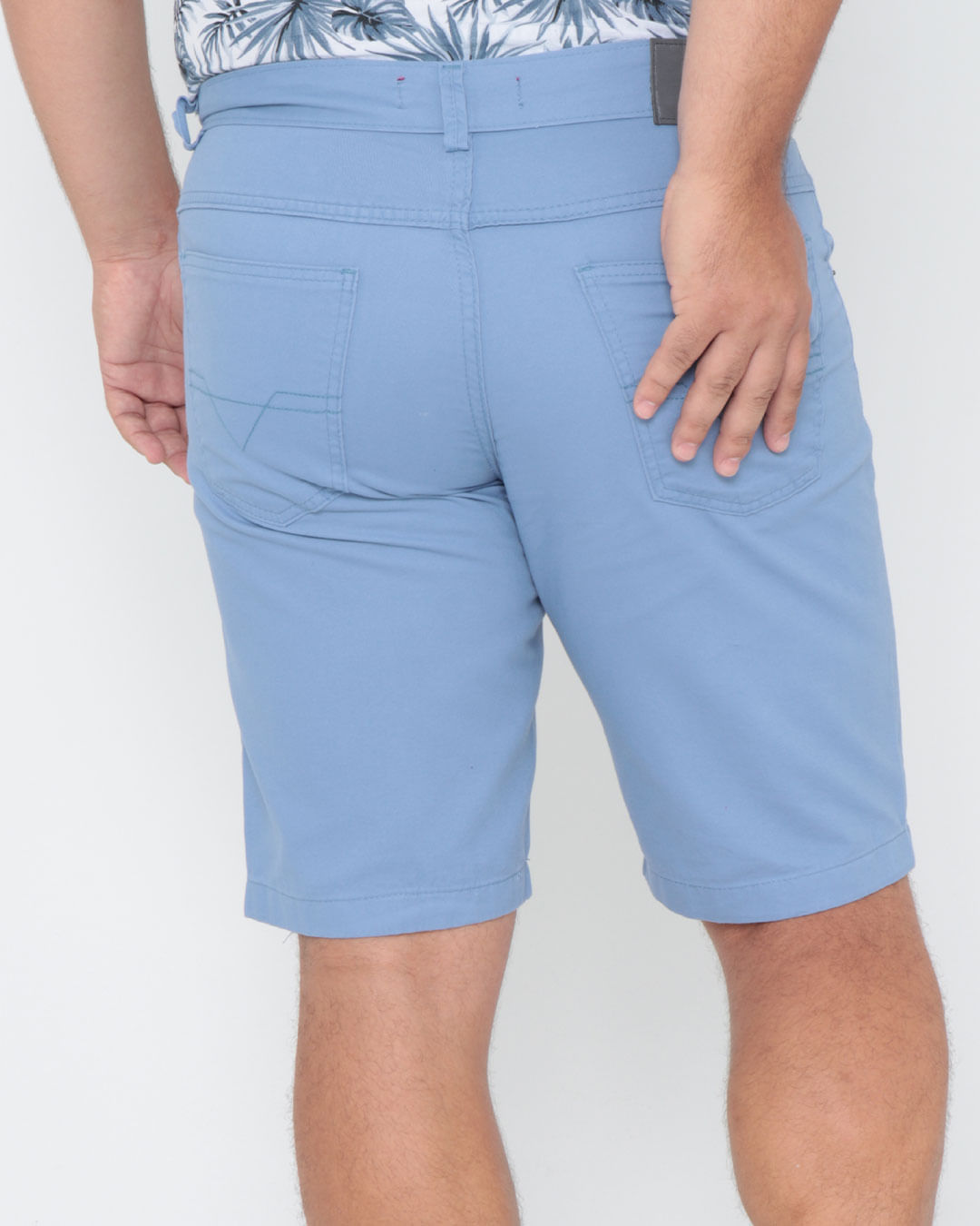 Bermuda-Sarja-Masculina-Plus-Size-Azul