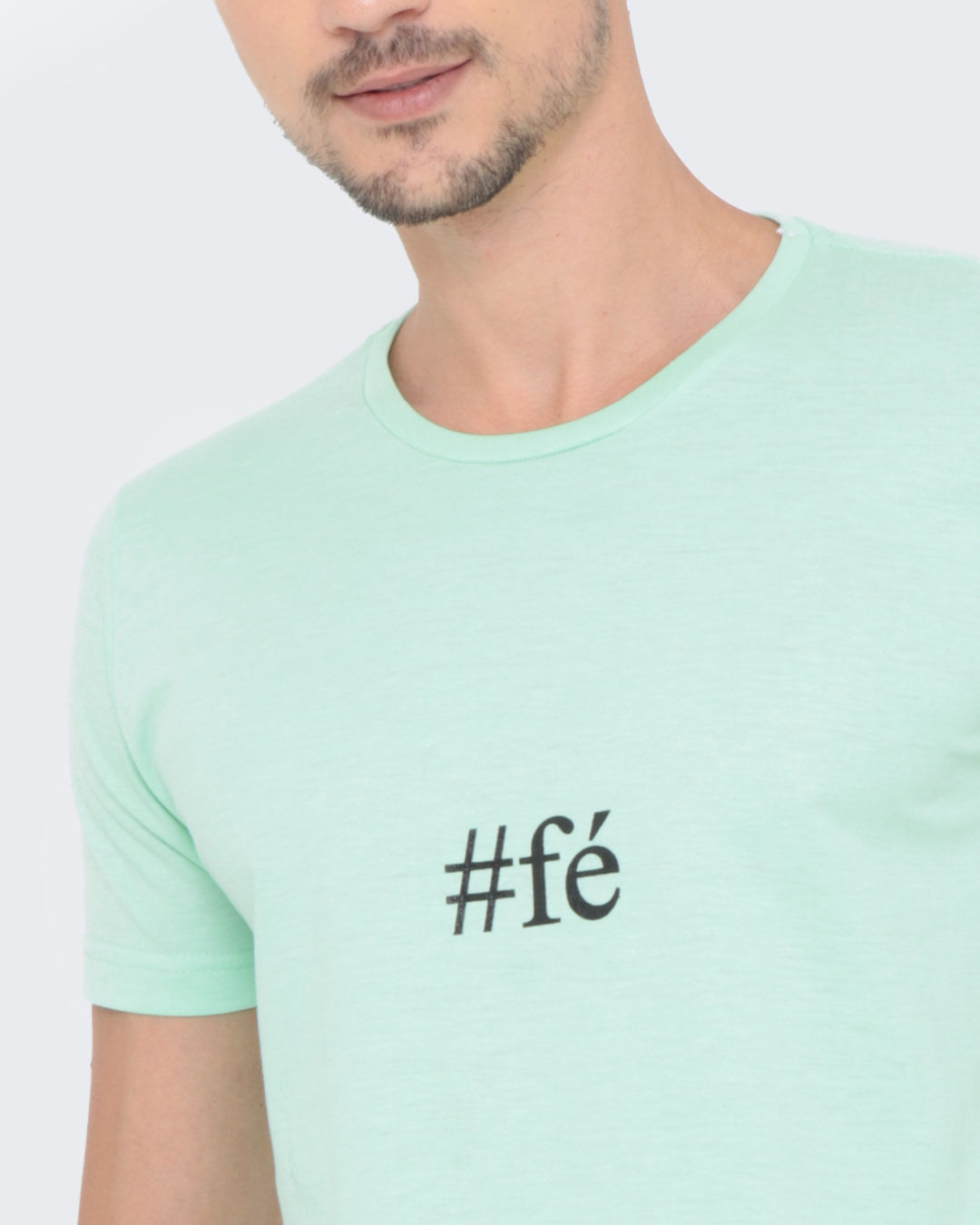 Camiseta-Estampa-Fe-Verde