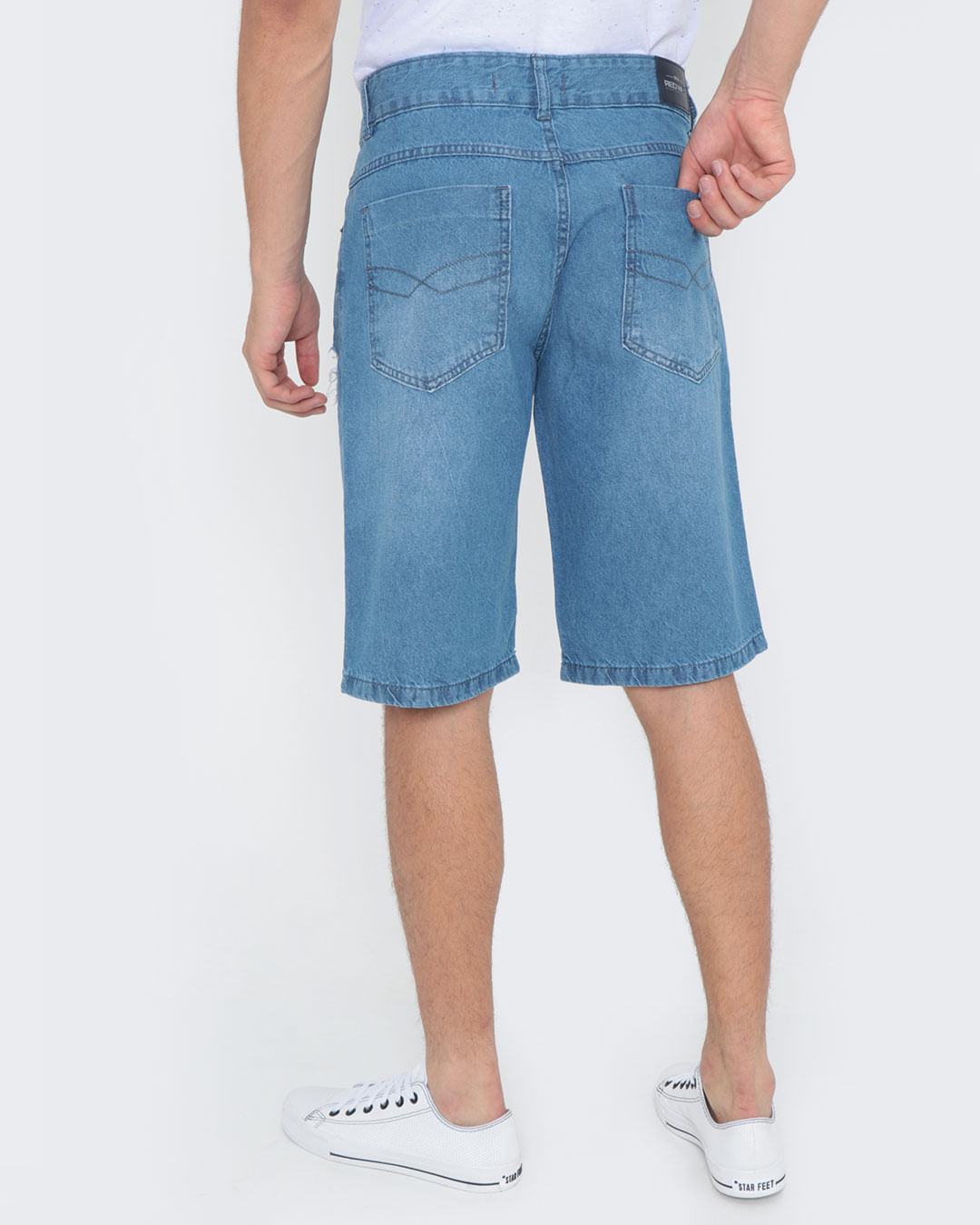 Bermuda-Jeans-Masculina-Destroyed-Azul