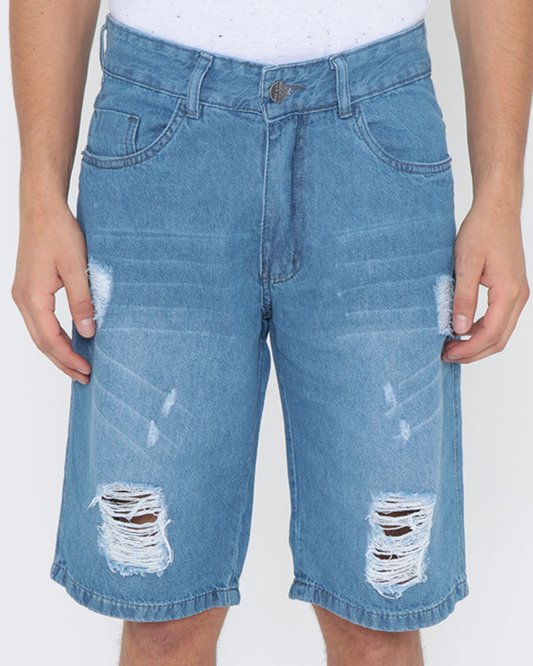 Bermuda-Jeans-Masculina-Destroyed-Azul