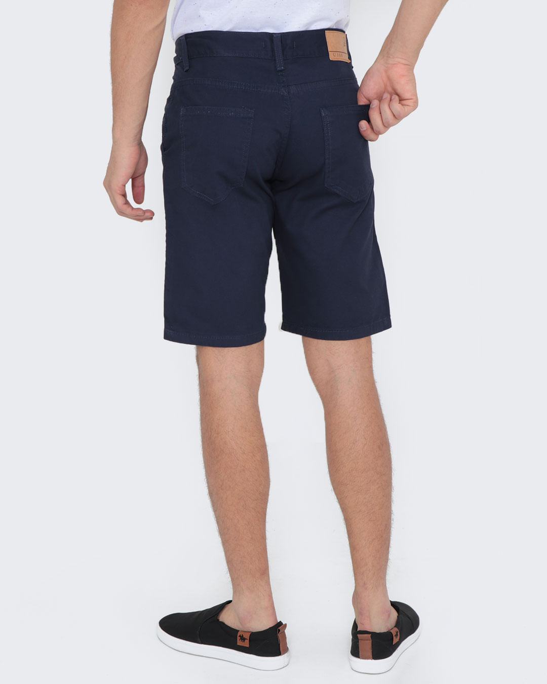 Bermuda-Masculina-Sarja-Lisa-Azul-Marinho