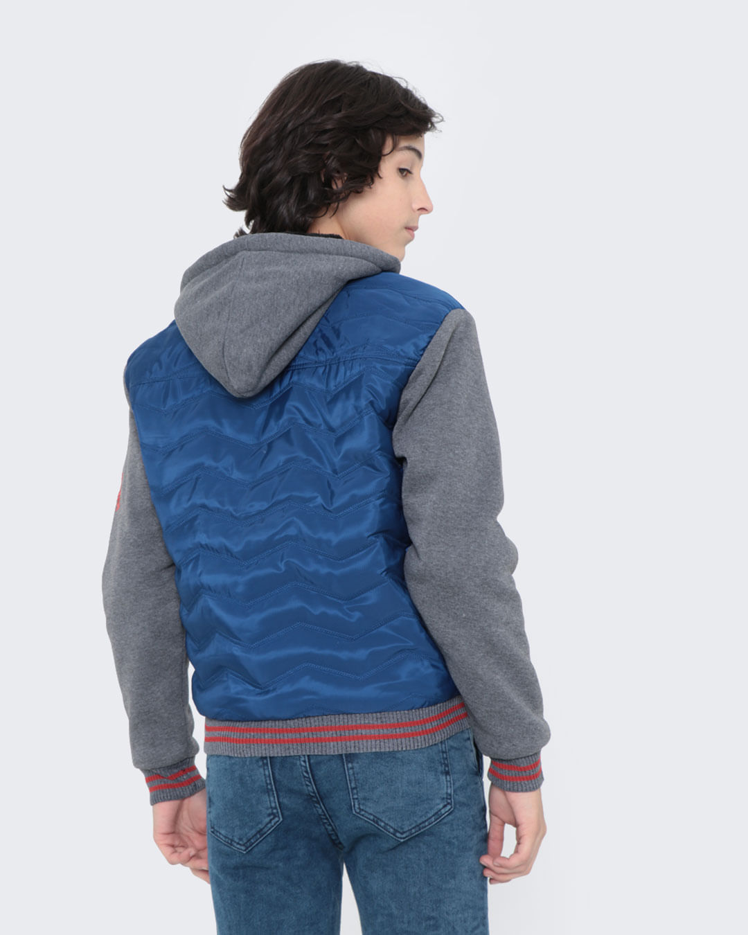 Jaqueta-Juvenil-Puffer-Recorte-Moletom-Azul