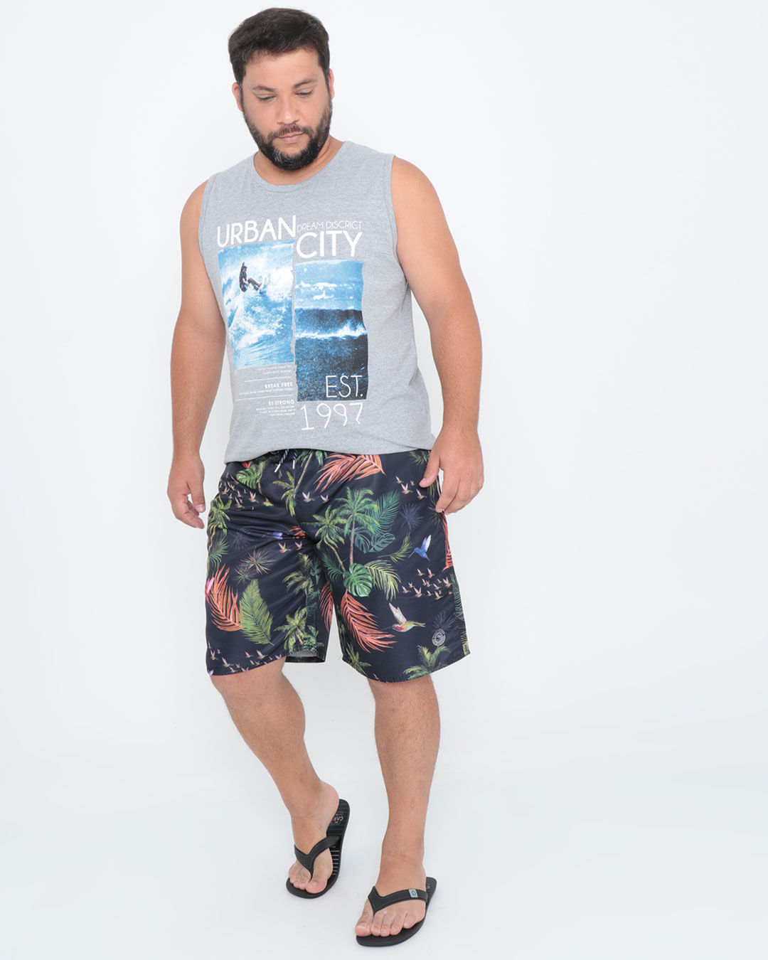 Regata-Plus-Size-Estampa-Surf-Cinza