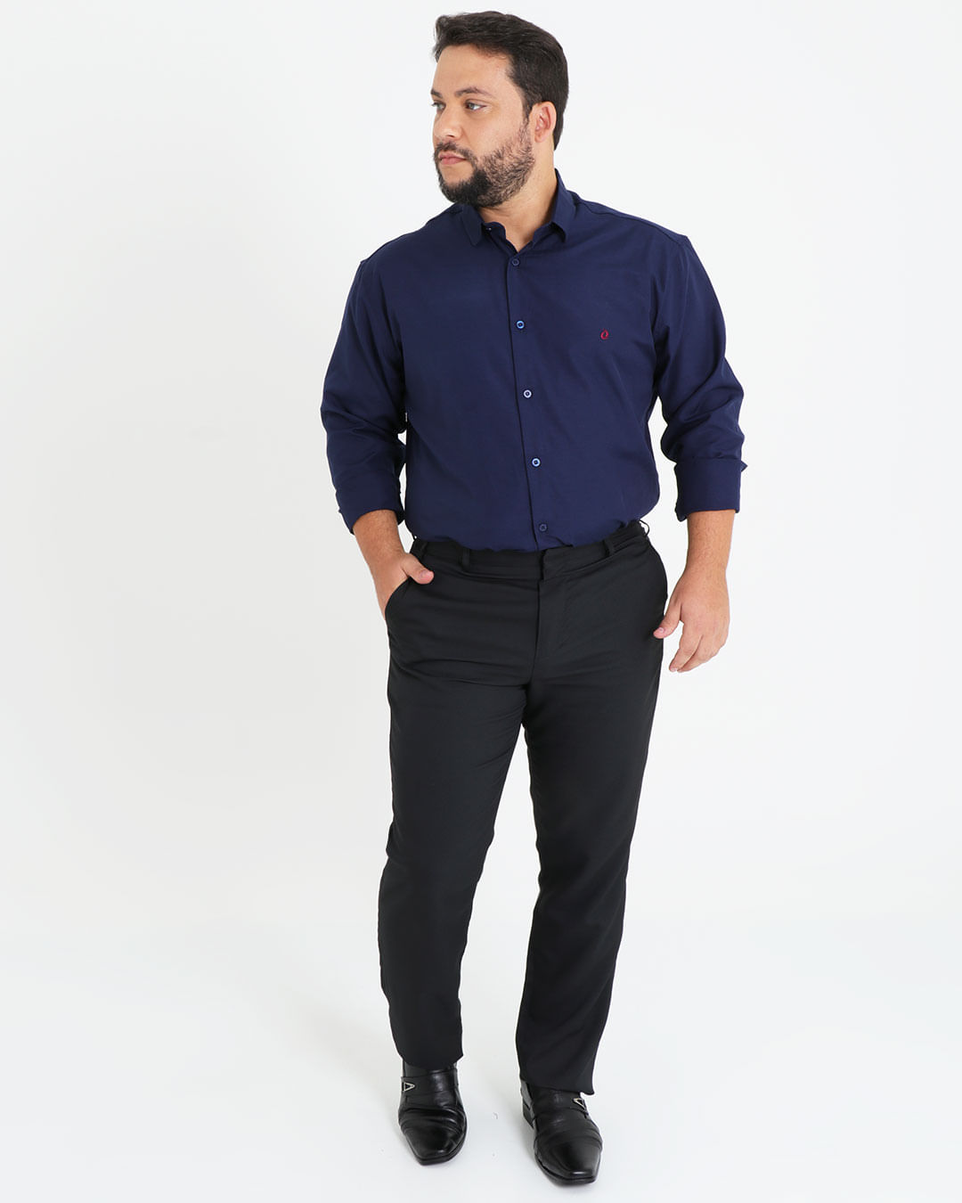 Camisa-Plus-Size-Social-Azul-Marinho