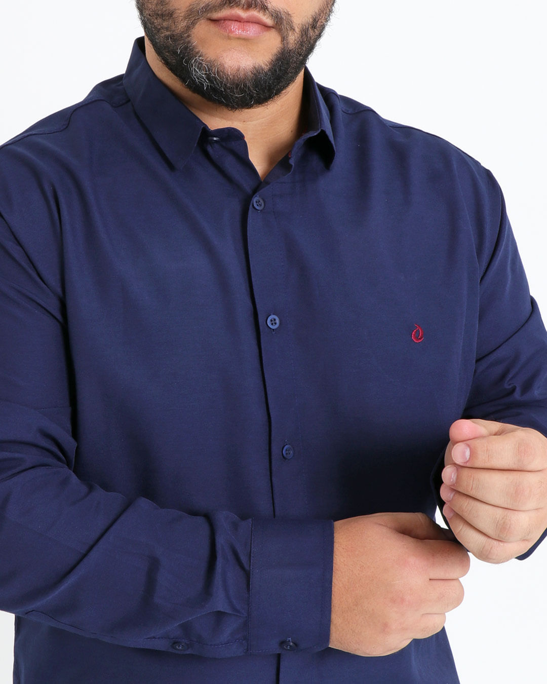 Camisa-Plus-Size-Social-Azul-Marinho