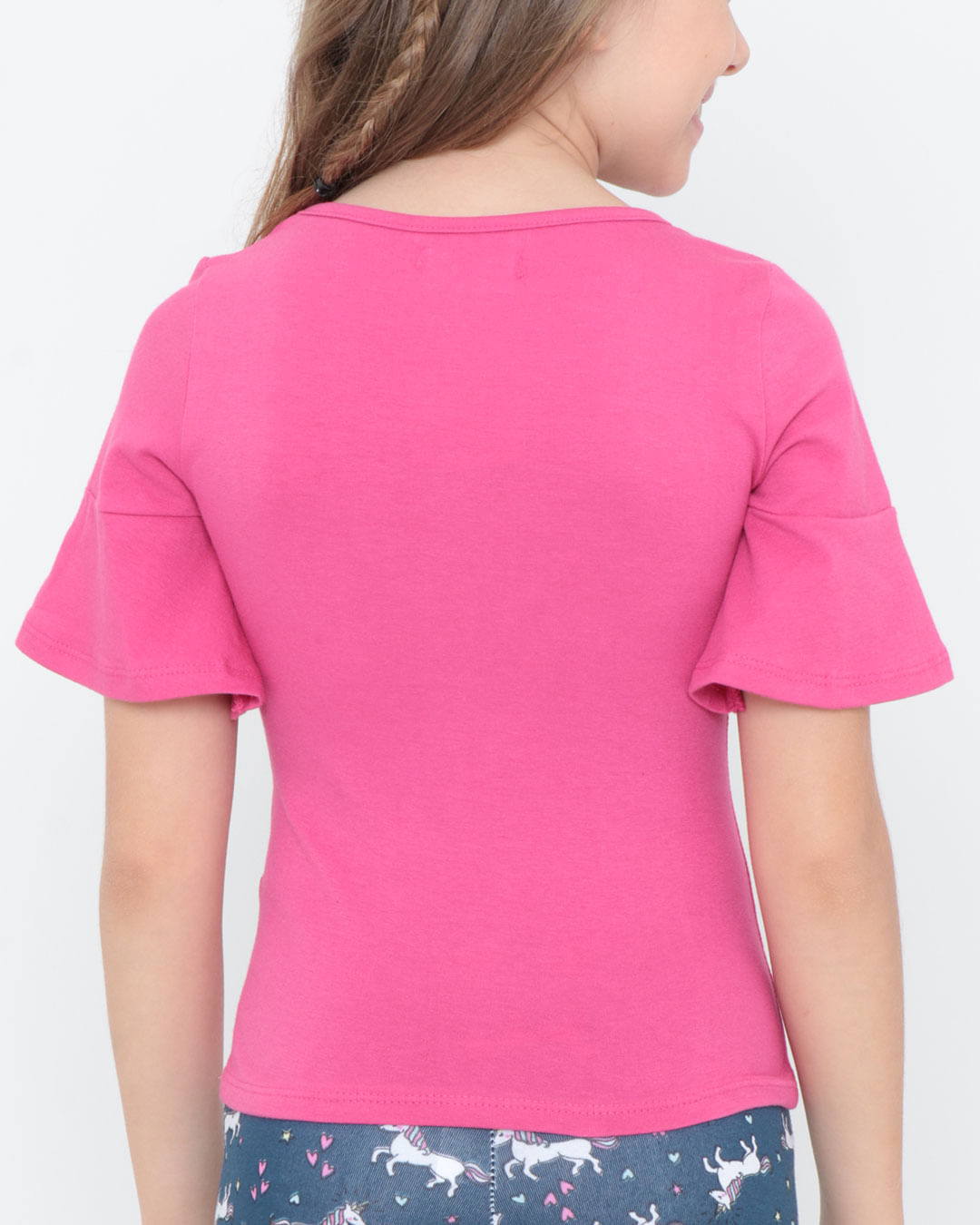Blusa-Infantil-Unicornio-Pompom-Rosa-Pink
