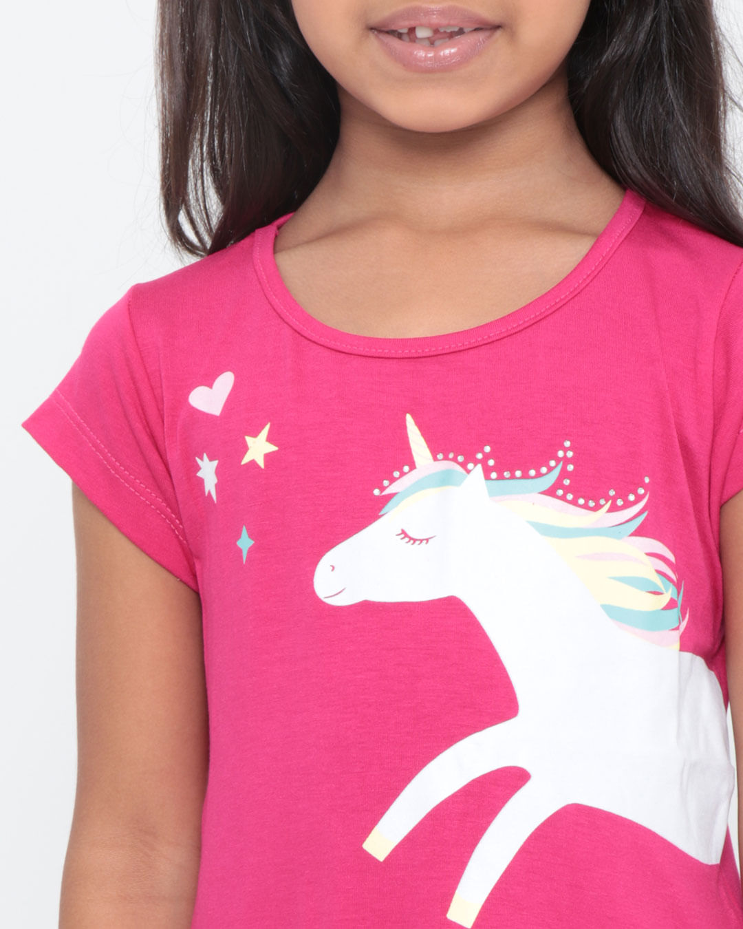 Blusa-Infantil-Babado-Unicornio-Rosa