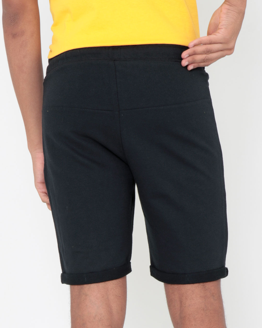 Bermuda-Masculina-Moletinho-Preta
