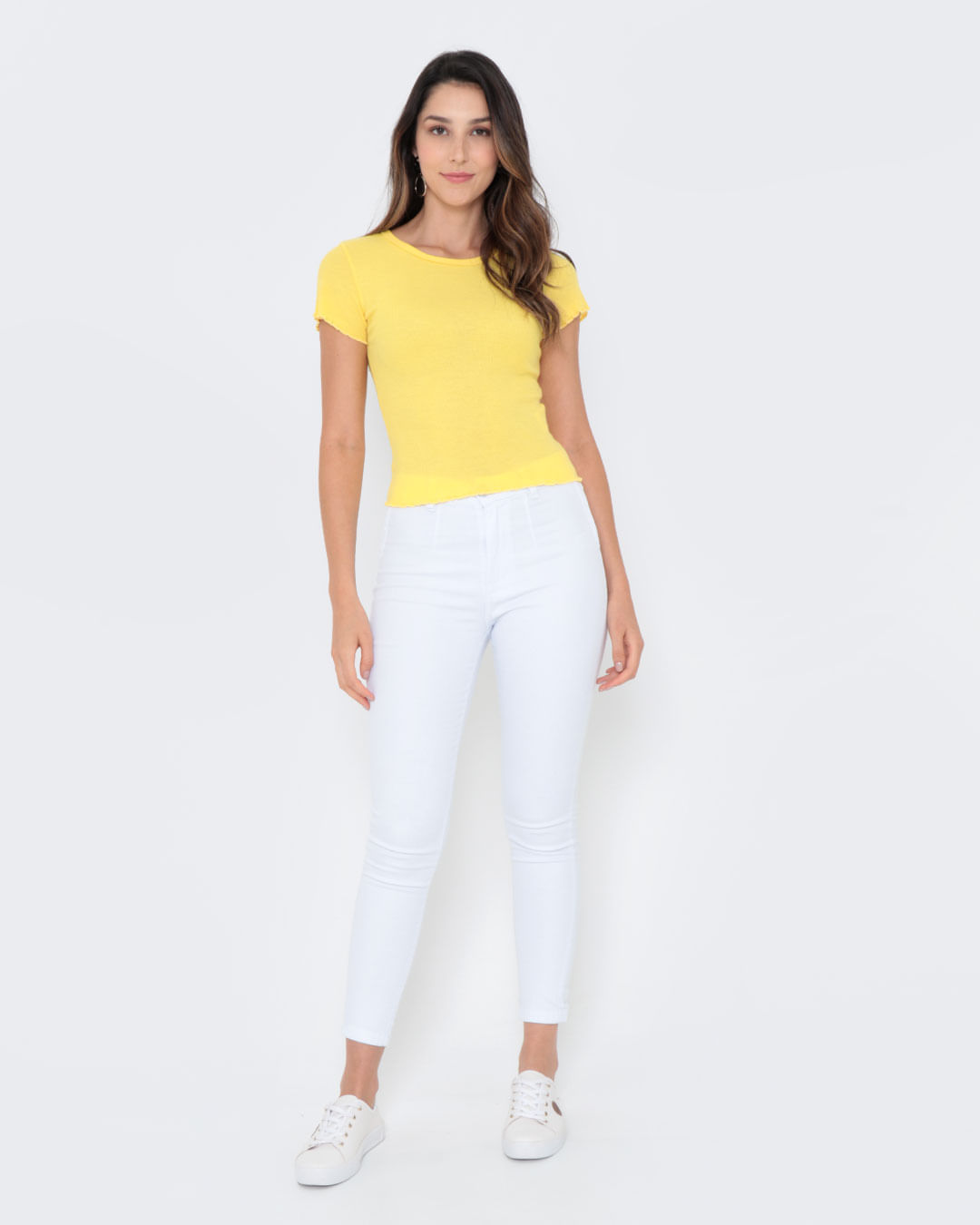Blusa-Canelada-Frufru-Amarela