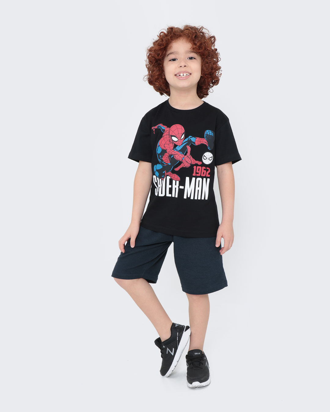 Camiseta-Infantil-Homem-Aranha-Marvel-Preta