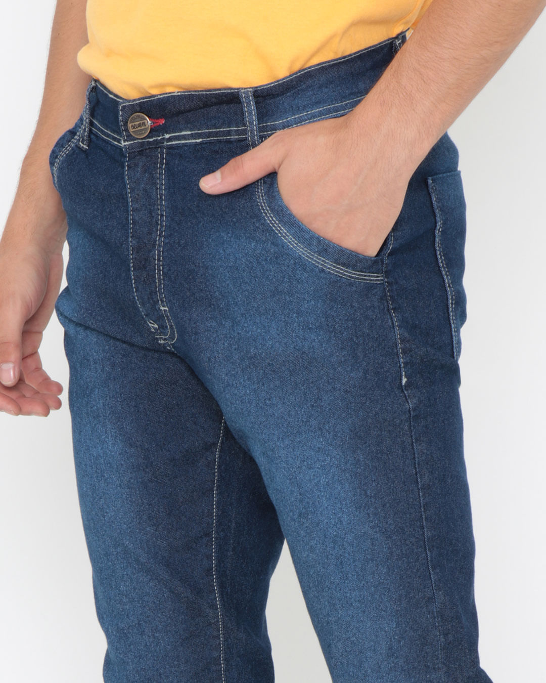 Calca-Jeans-Masculina-Jogger-Estonada-Azul-Escuro