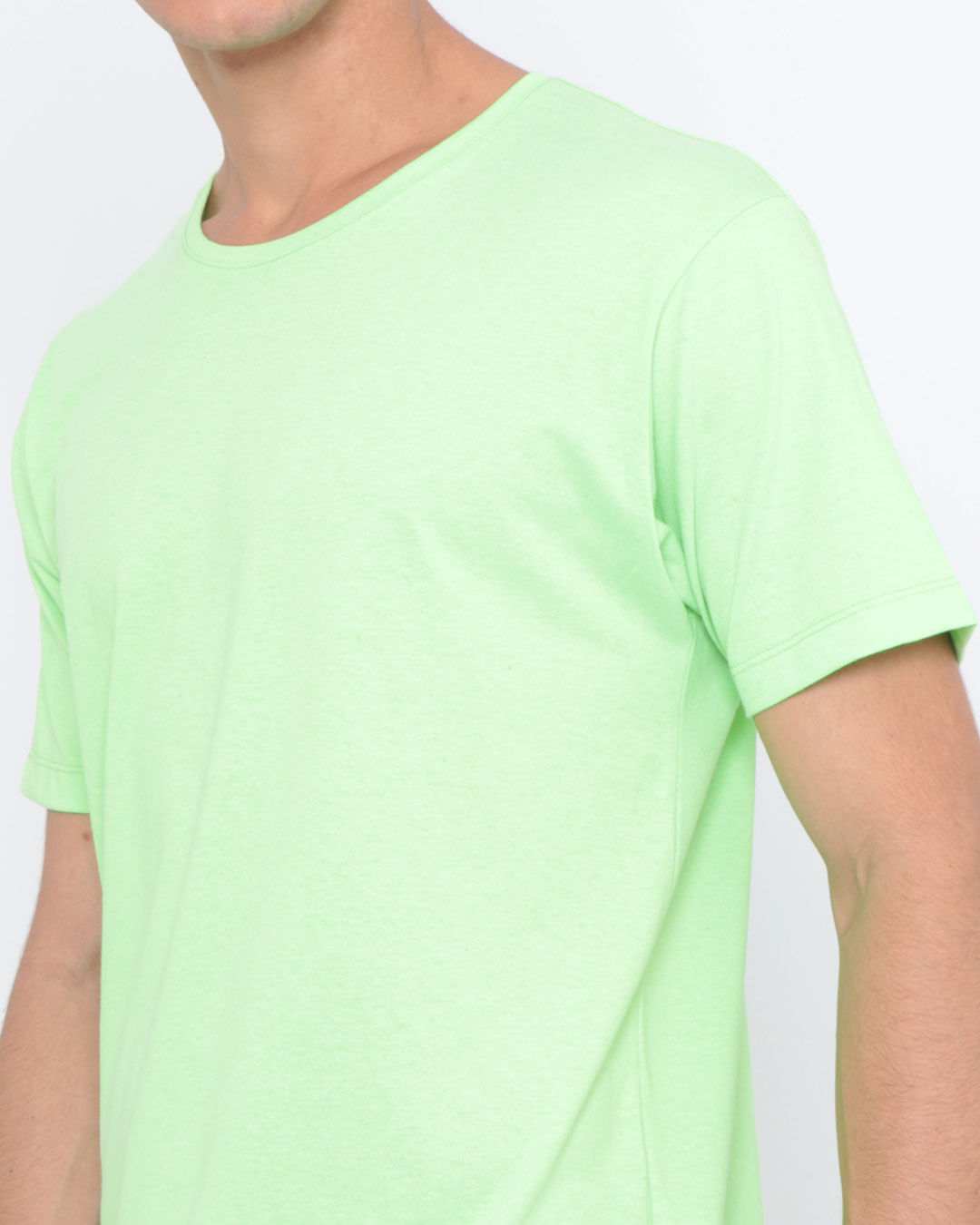 Camiseta-Basica-Lisa-Neon-Verde