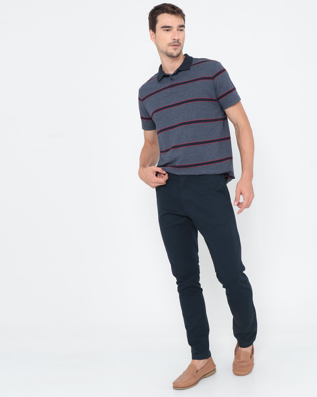 Calca-Masculina-Sarja-Alfaiataria-Azul-Marinho
