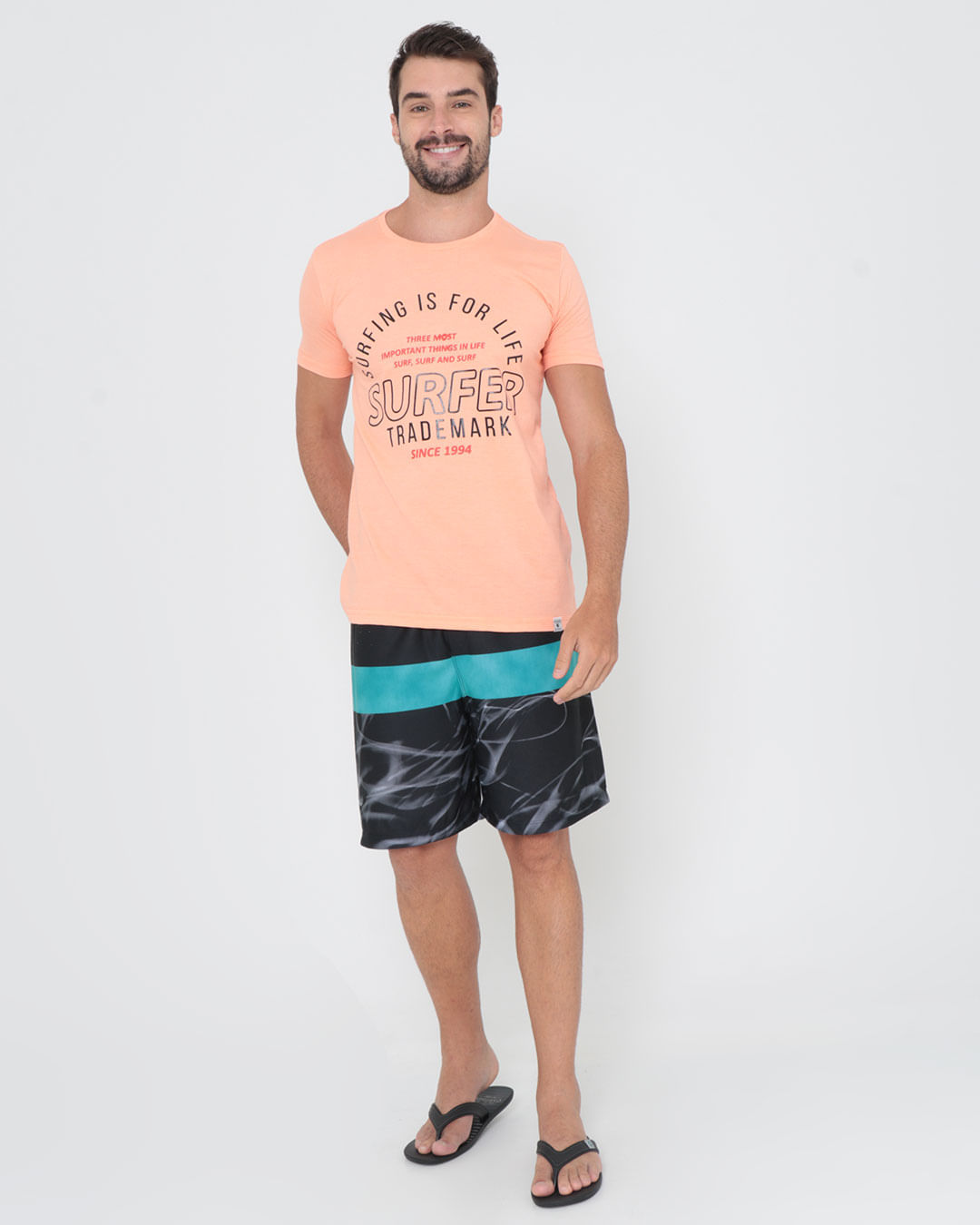 Camiseta-Estampa-Surf-Laranja