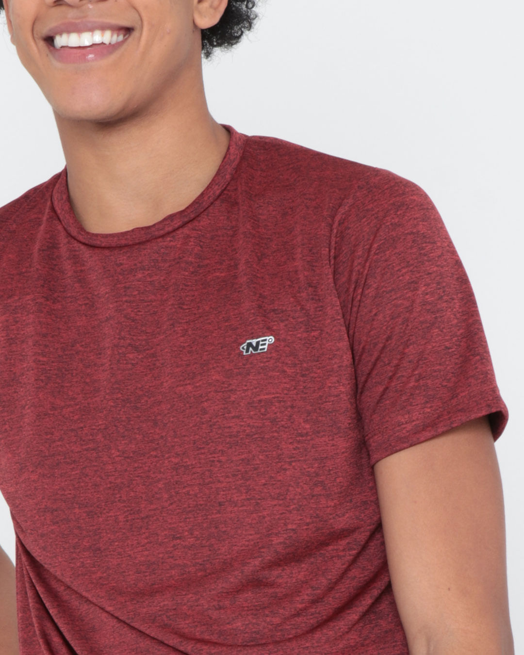 Camiseta-Manga-Curta-Fitness-Rajada-Vinho