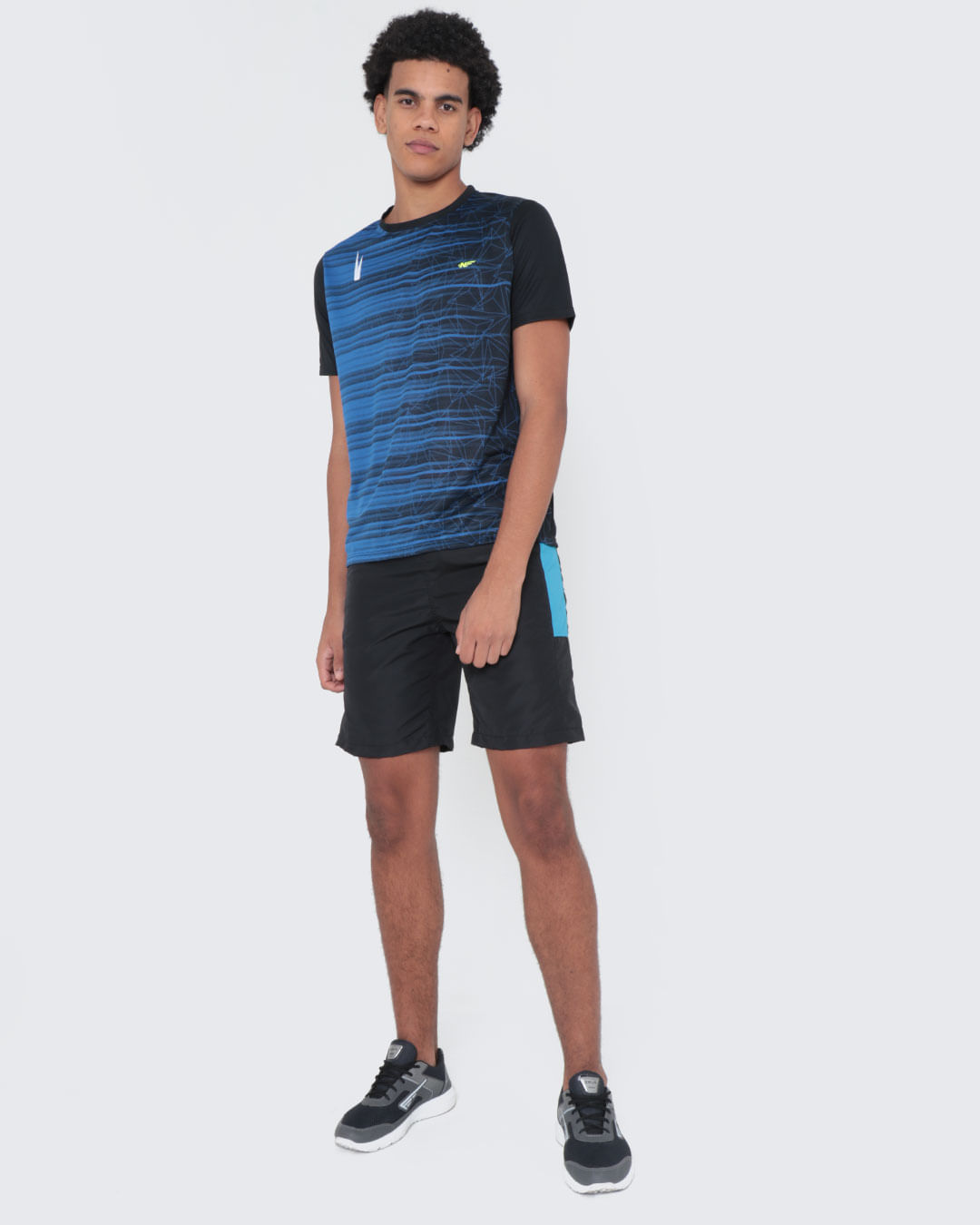 Camiseta-Fitness-Estampada-Azul