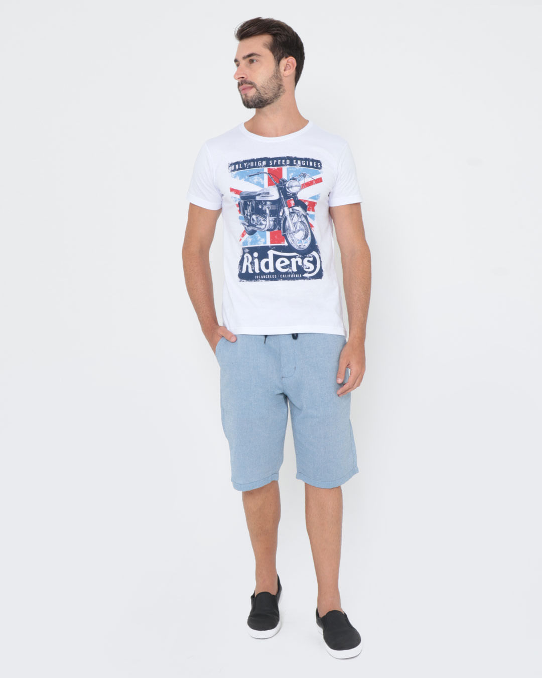 Camiseta-Estampa-Riders-Branca