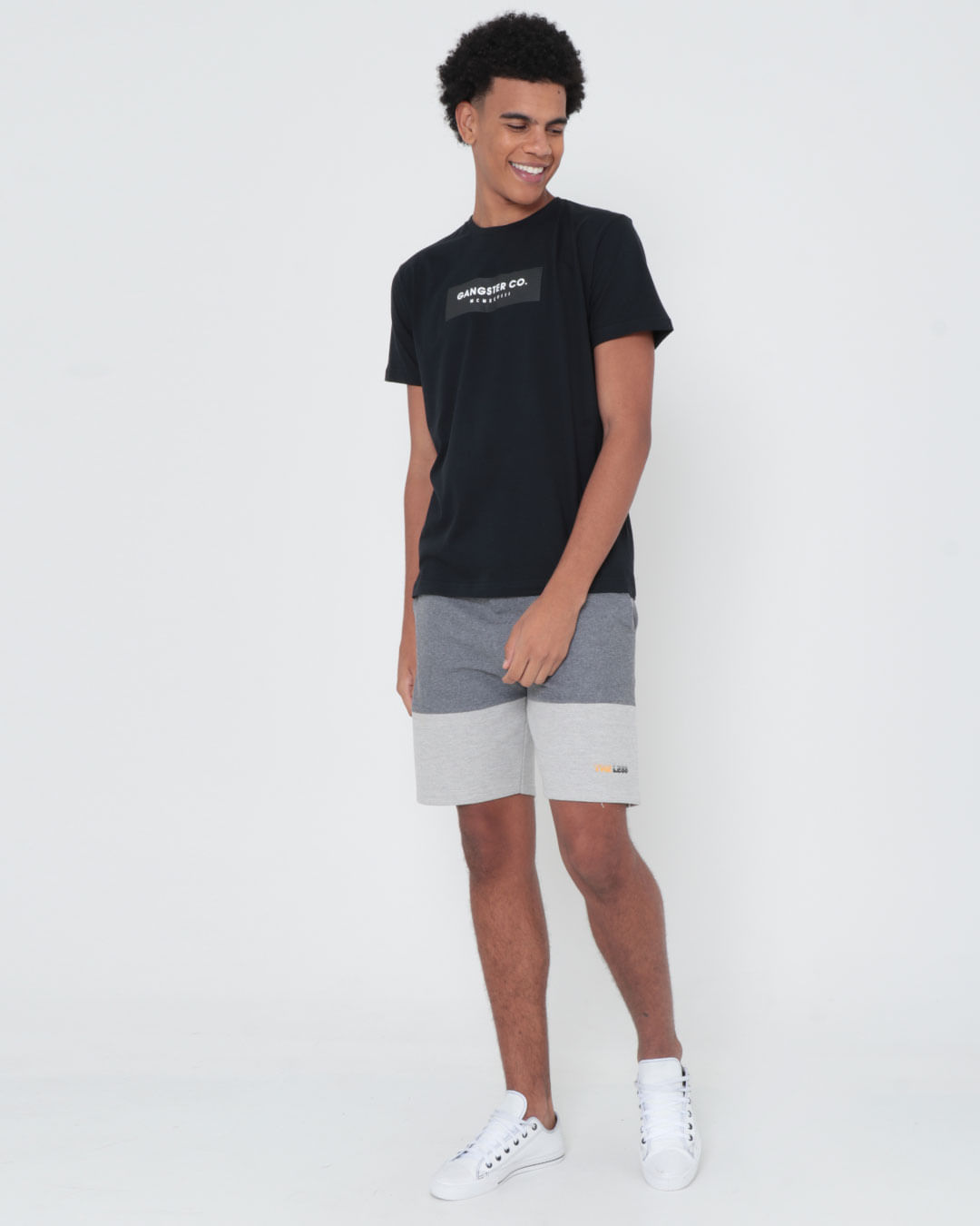 Camiseta-Estampada-Gangster-Preta