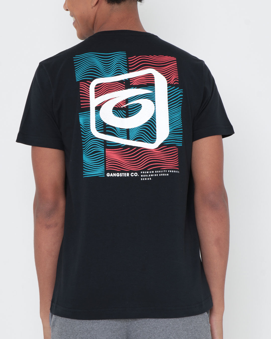 Camiseta-Estampada-Gangster-Preta