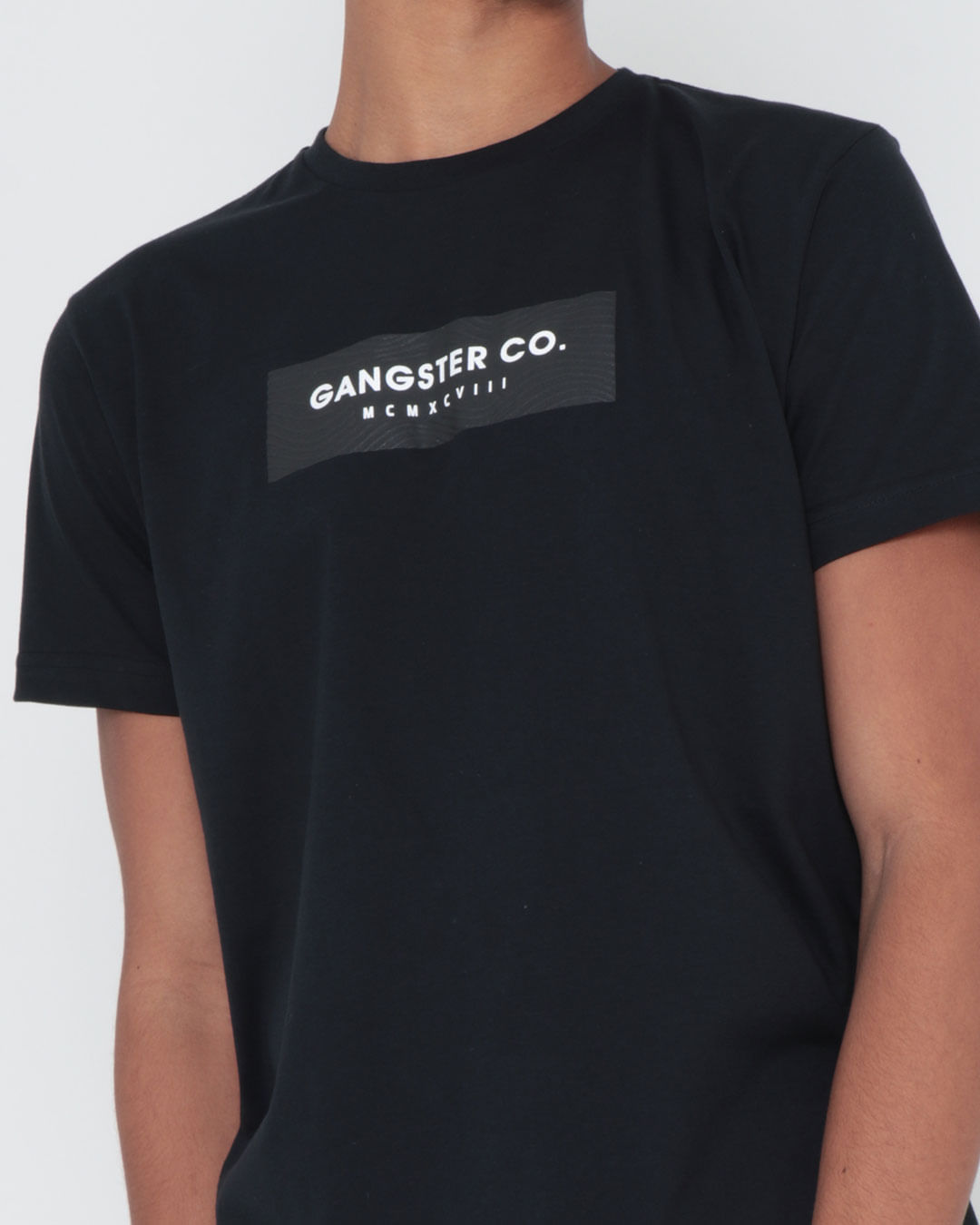 Camiseta-Estampada-Gangster-Preta