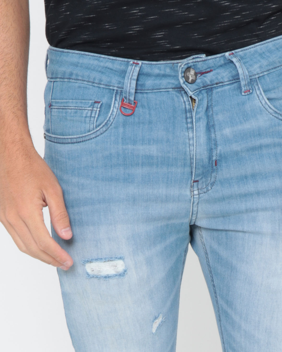 Calca-Jeans-Masculina-Skinny-Destroyed-Azul-Claro